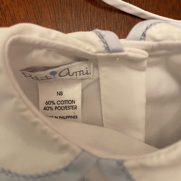 Petit Ami Take Me Home Gown + Matching Bonnet - Picture 5 of 6